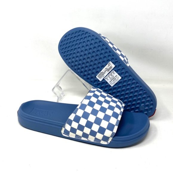 🔥HOT SALE🔥VANS La Costa Slide On Men’s Size Check Blue White VN0A5HF5ZR8 - Picture 8 of 10